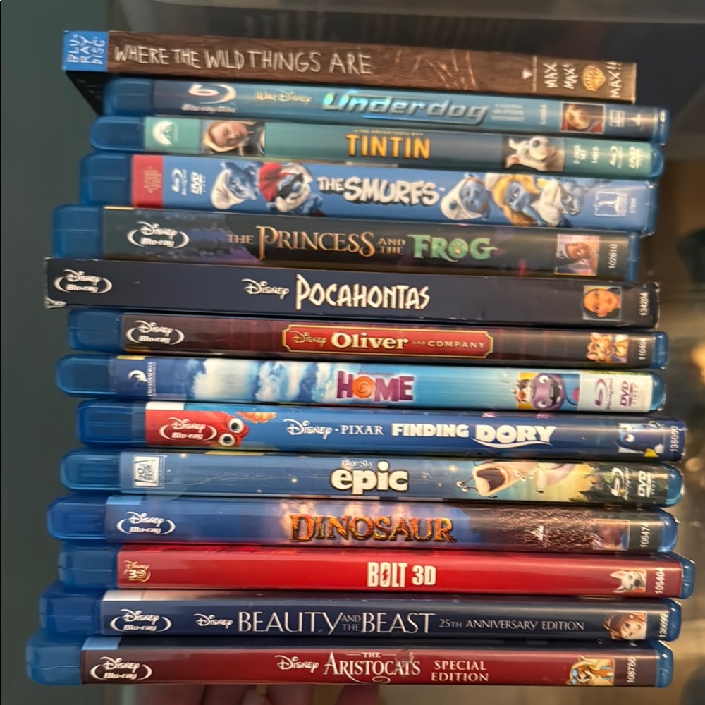 14 Disney and Animated Movie Blu-ray Collection